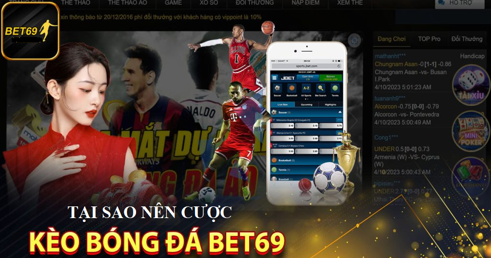 Tại sao nên cược kèo bóng đá tại nhà cái Bet 69?